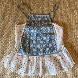 Jachs Girlfriend Chambray Tencel Tank XS NWT